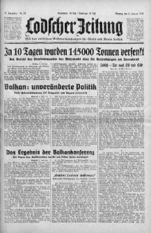 Lodscher Zeitung 5 luty 1940 nr 36