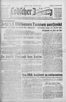 Lodscher Zeitung 9 luty 1940 nr 40