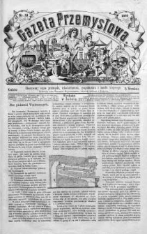 Gazeta Przemysłowa. Ilustrowany organ przemysłu, rękodzielnictwa i handlu krajowego 1866 III, No 33