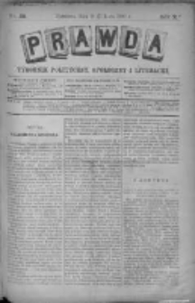 Prawda. Tygodnik polityczny, społeczny i literacki 1890, Nr 29