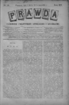 Prawda. Tygodnik polityczny, społeczny i literacki 1892, Nr 10