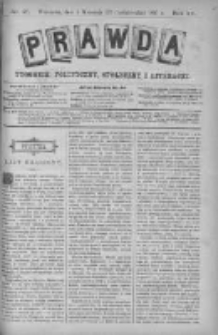 Prawda. Tygodnik polityczny, społeczny i literacki 1895, Nr 40