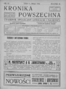 Kronika Powszechna. Tygodnik społeczny literacki i naukowy, 1912, I, T.3, Nr 19