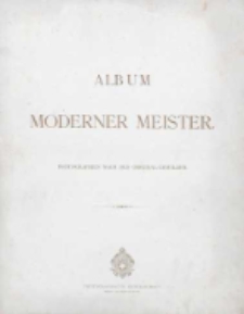 Album moderner Meister [Dokument ikonograficzny] : photographien nach den original-gemälden