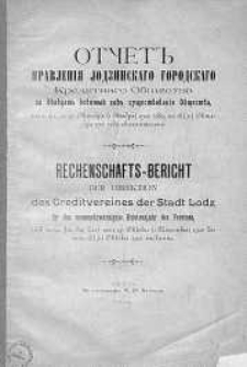Sprawozdamie Dyrekcji Towarzystwa Kredytowego Miasta Łodzi R. 29.1900/1901