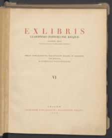 Exlibris : czasopismo poświęcone książce. 1924. T. 6